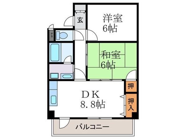 プレジオ伏見久我の物件間取画像